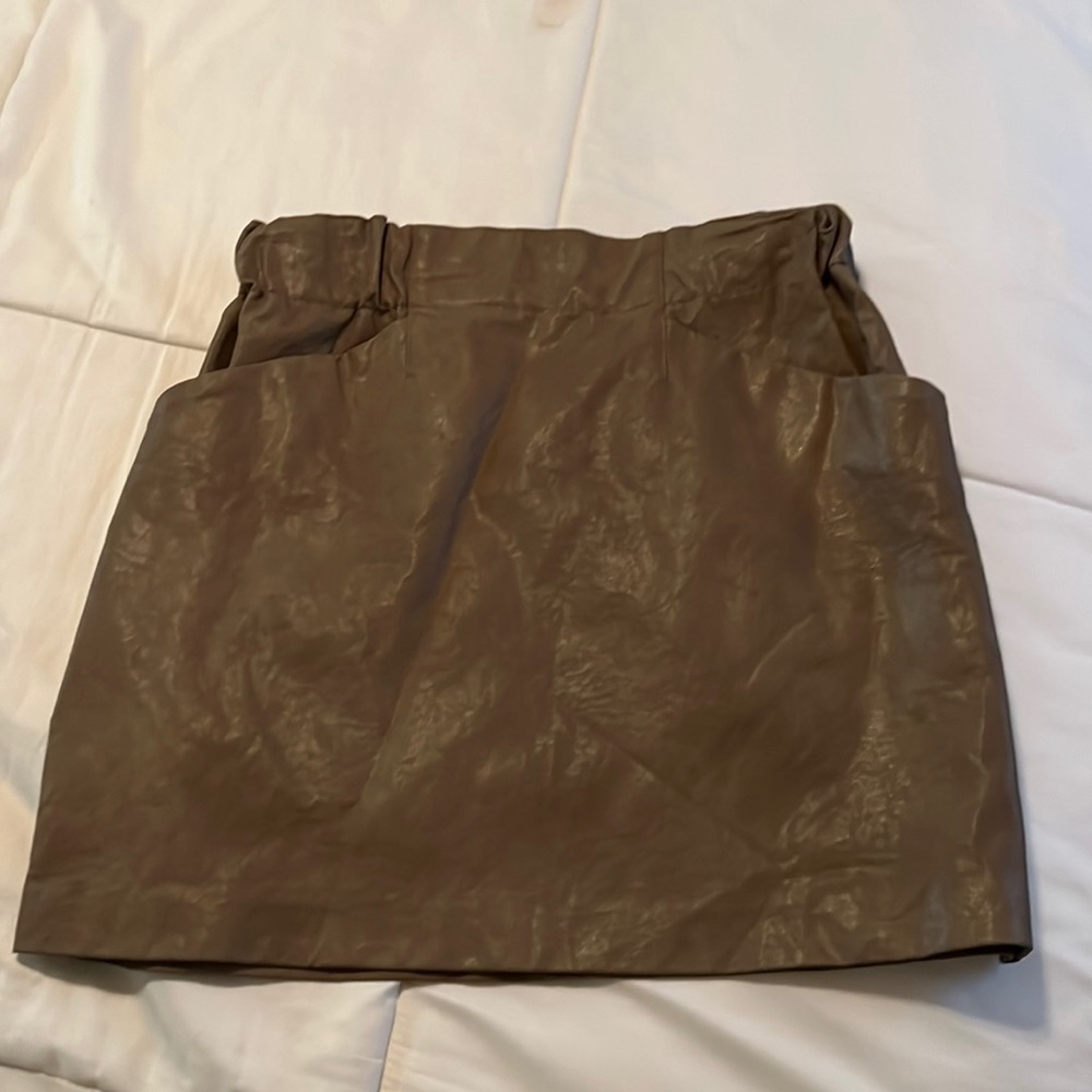 Zara leather skirt
